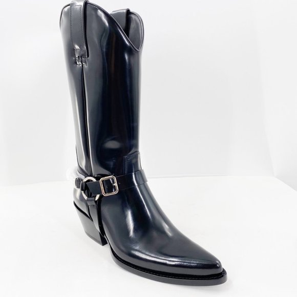 Calvin Klein 205W39NYC Leather Embellished Boots - Picture 3 of 13